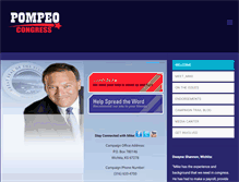 Tablet Screenshot of pompeoforcongress.com